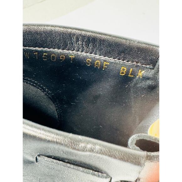 Tom Ford Black Leather Fringe Lace-Up Ankle Boots Size 35.5 Block Heel Booties - Picture 5 of 10